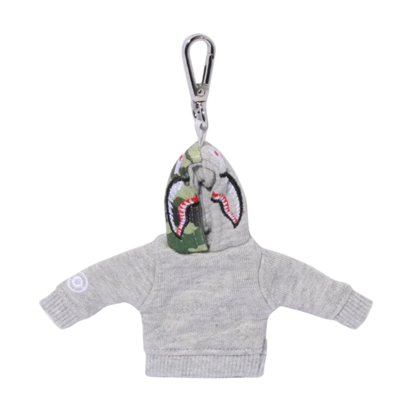 Bape Shark Grey Hoodie Keychain