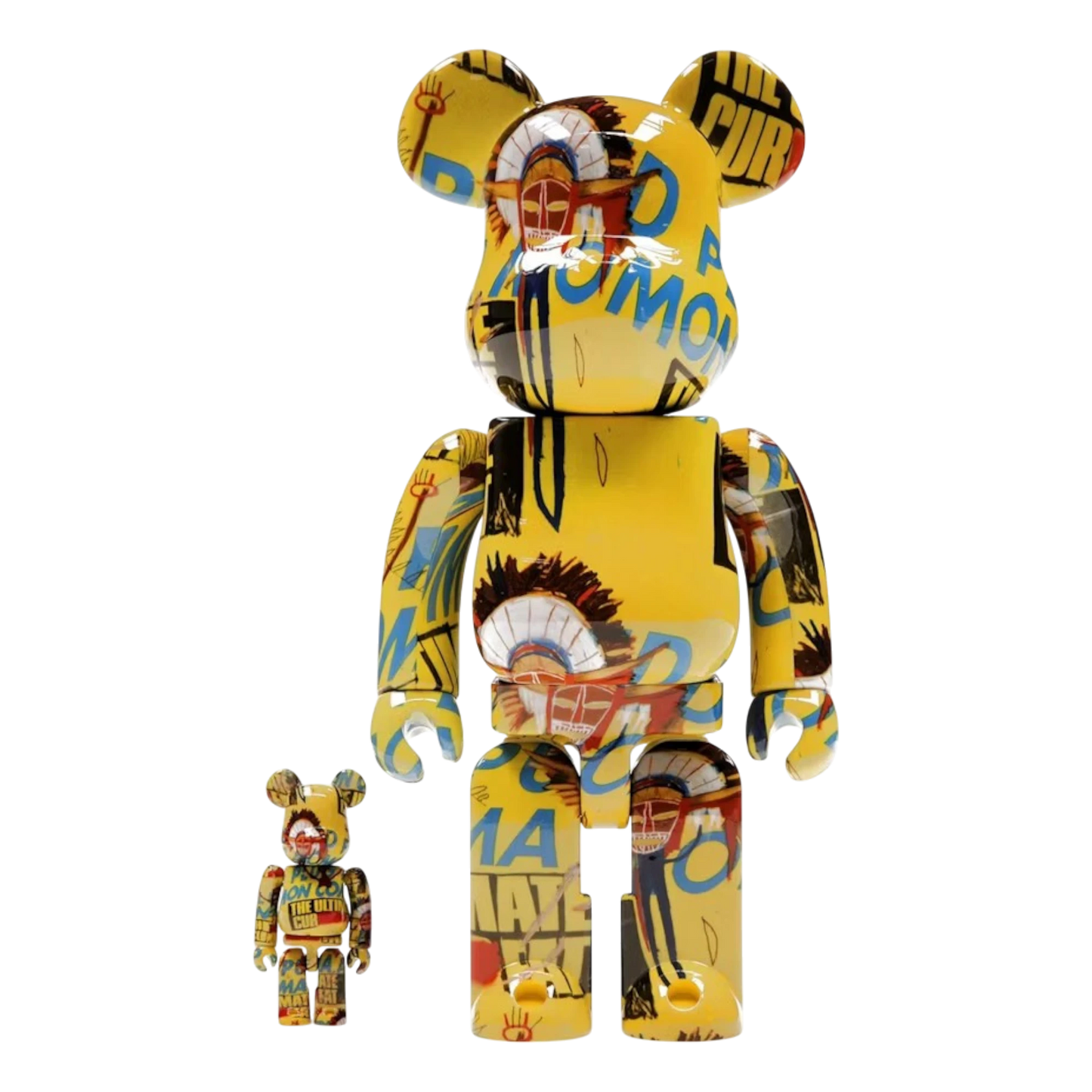 Bearbrick Andy Warhol x Jean-Michel Basquiat #3 100% & 400% Set