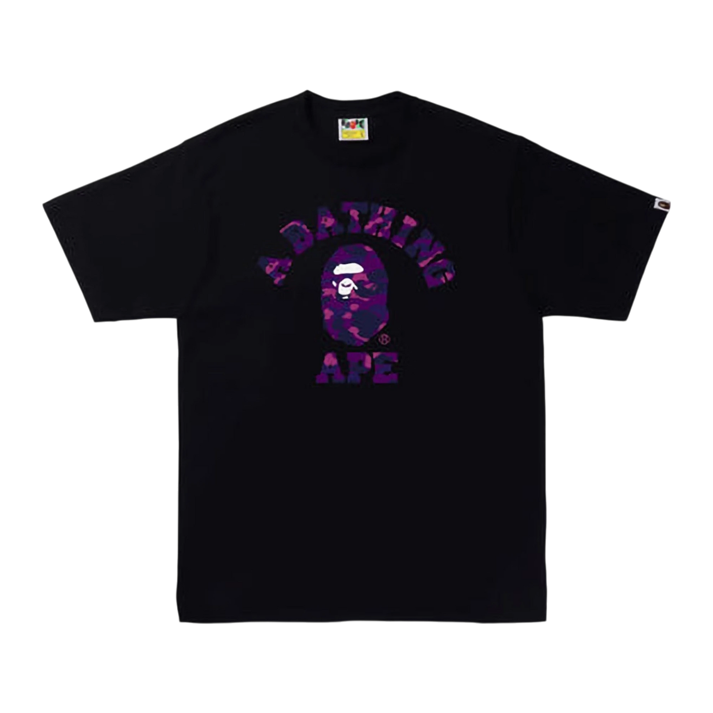 Bape Camo College Purple Tee