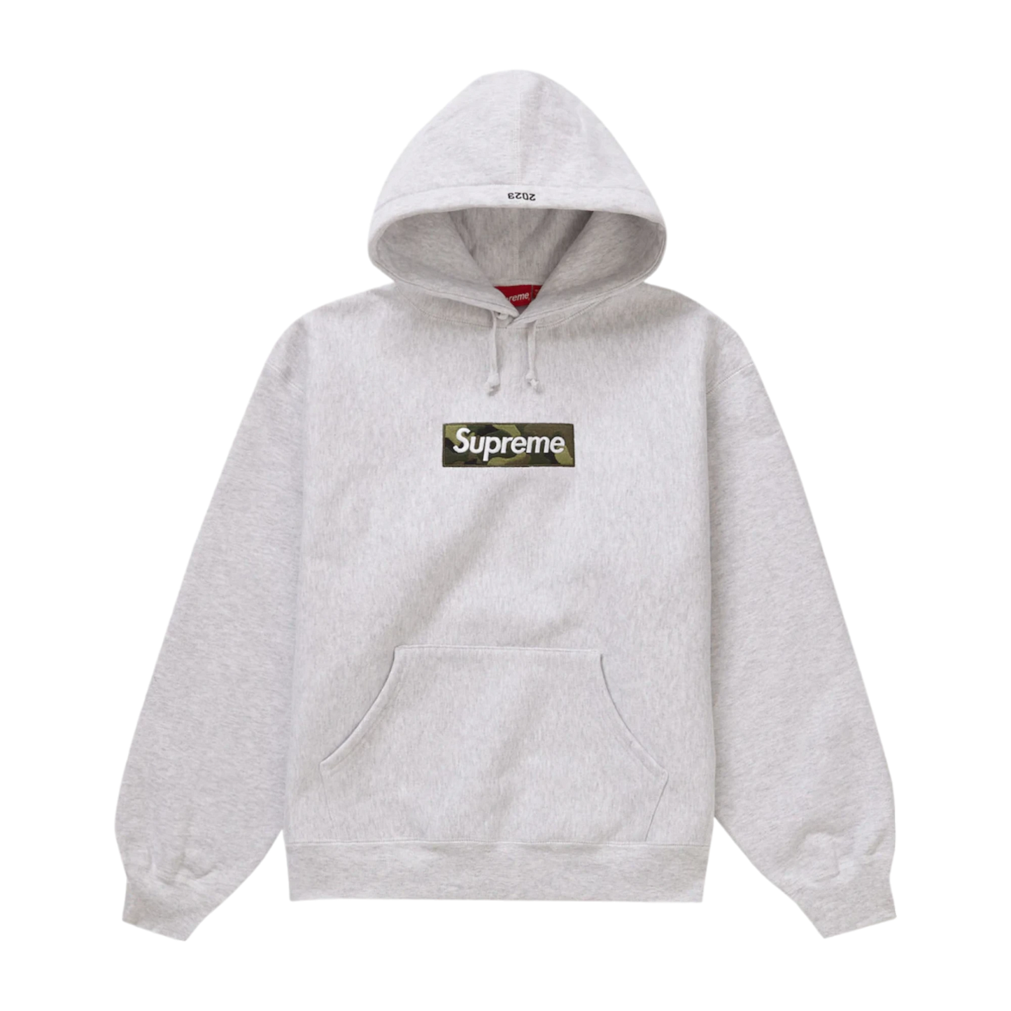 Supreme Box Logo Hooded Sweatshirt (FW23) Ash Grey