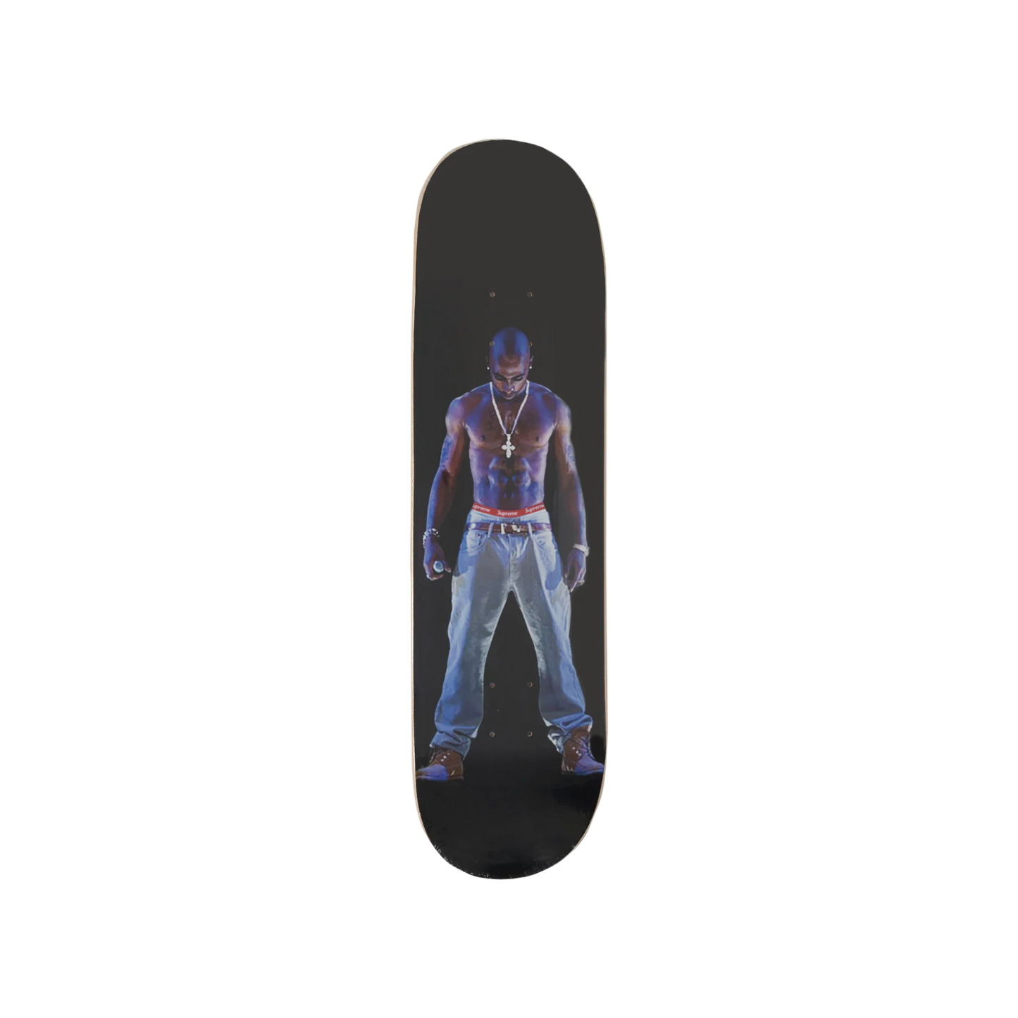 Supreme Tupac Hologram Skateboard Deck Black