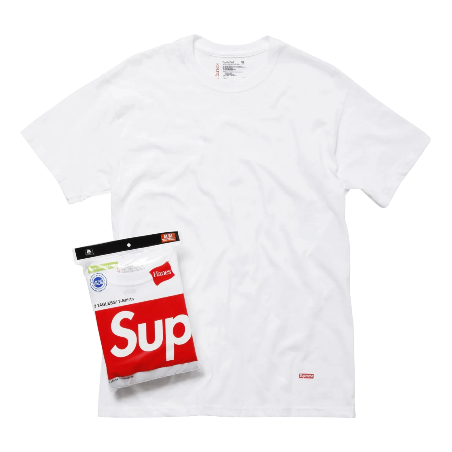 Supreme Hanes Tagless Tee White (1u)