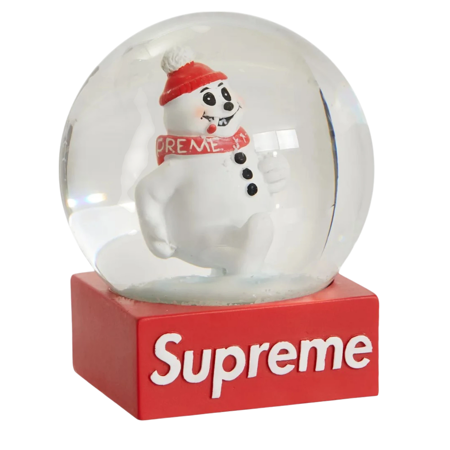 Supreme Snowman Snowglobe Red