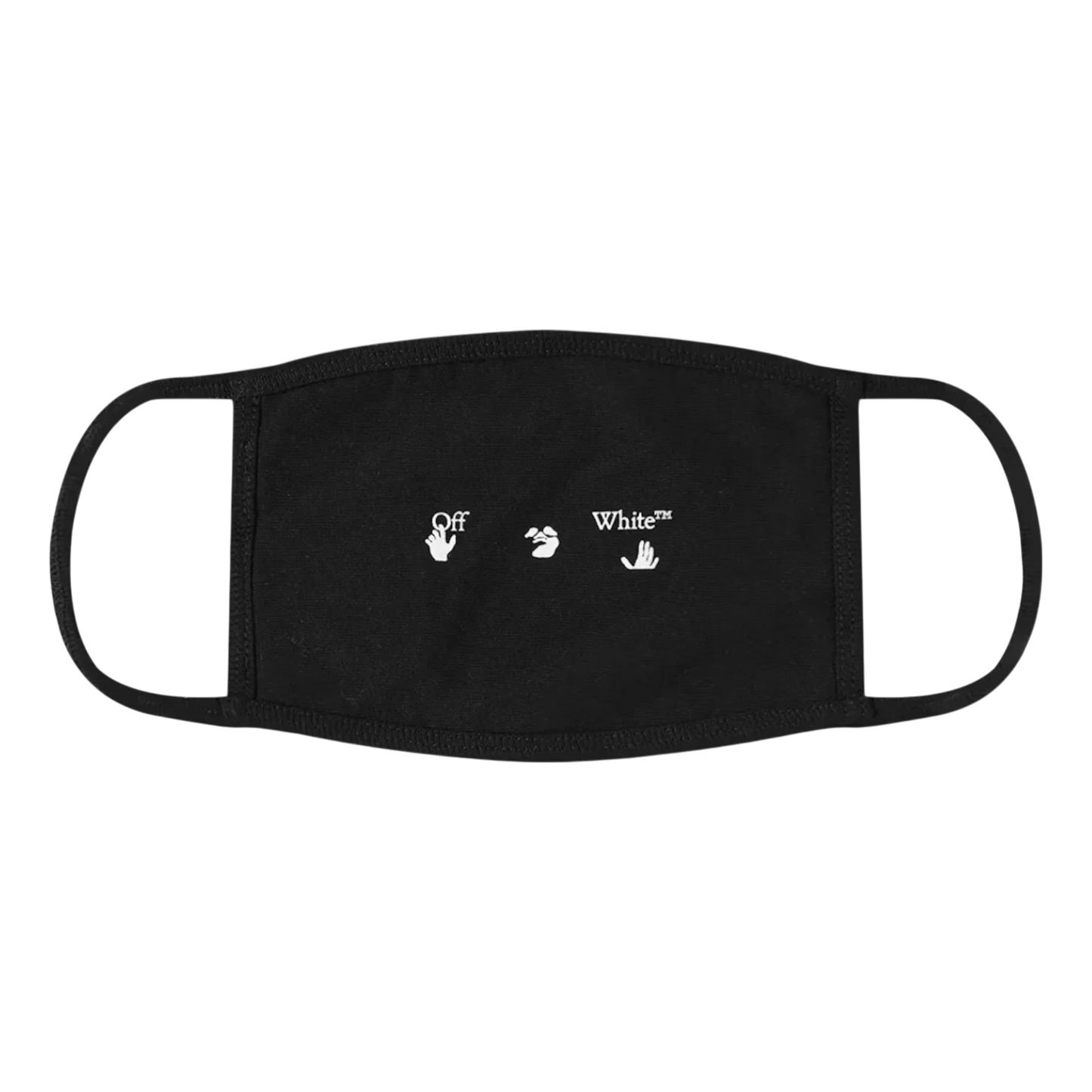Off White New Logo Face Mask Black/White
