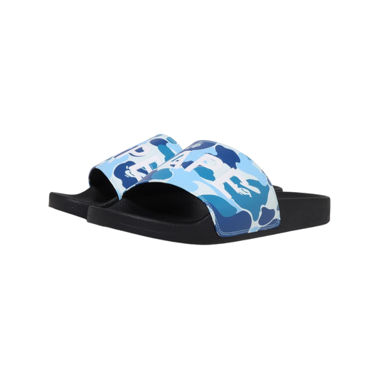 A Bathing Ape Bape Slides ABC Blue Camo