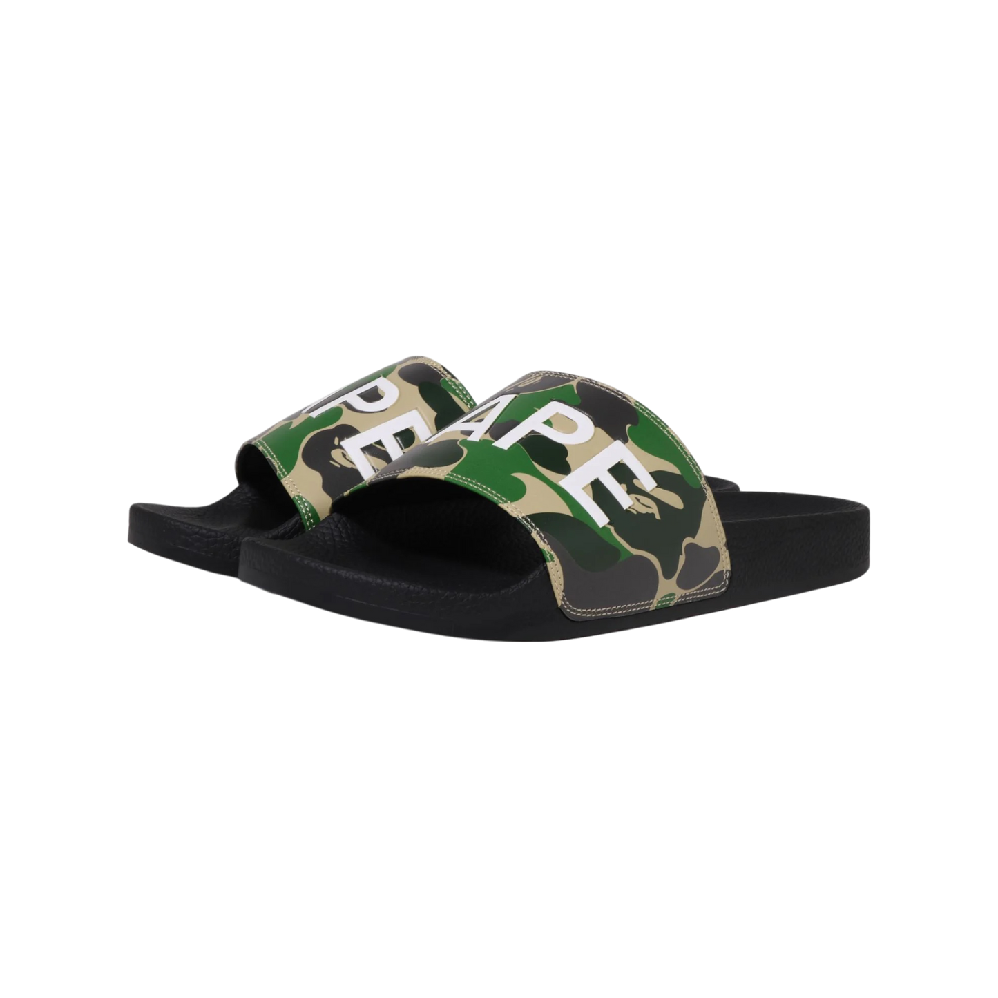 A Bathing Ape Bape Slides ABC Green Camo