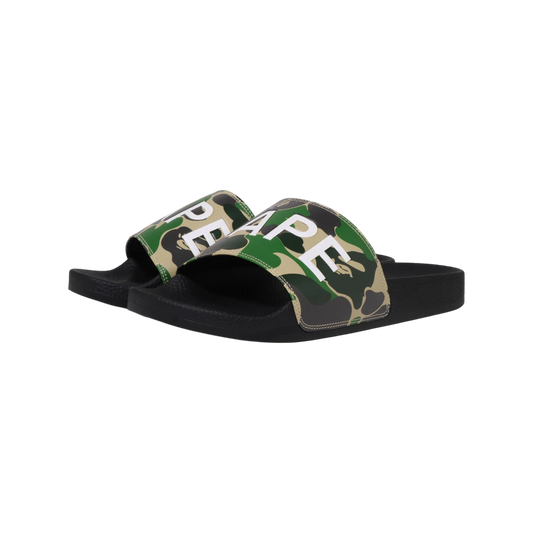 A Bathing Ape Bape Slides ABC Green Camo