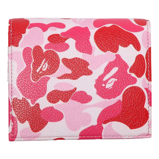 BAPE ABC Camo Mini Wallet Pink