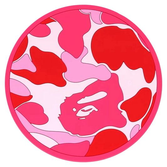 BAPE ABC Camo Rubber Coaster Pink