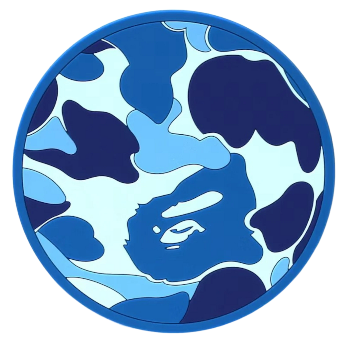 BAPE ABC Camo Rubber Coaster Blue