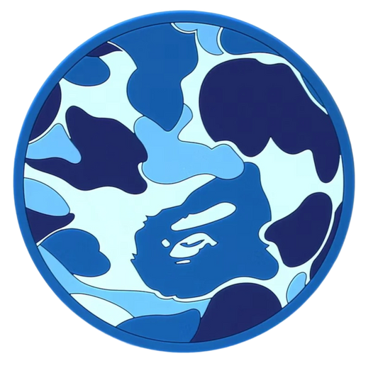 BAPE ABC Camo Rubber Coaster Blue