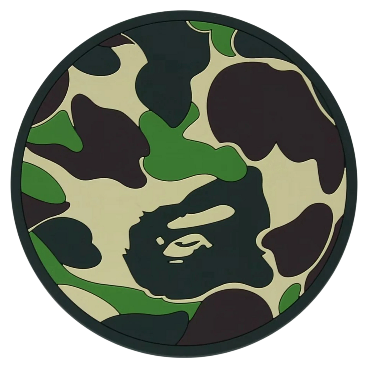 BAPE ABC Camo Rubber Coaster Green