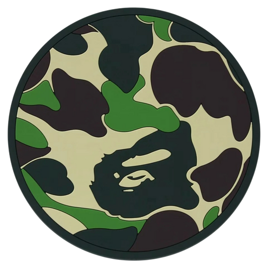 BAPE ABC Camo Rubber Coaster Green