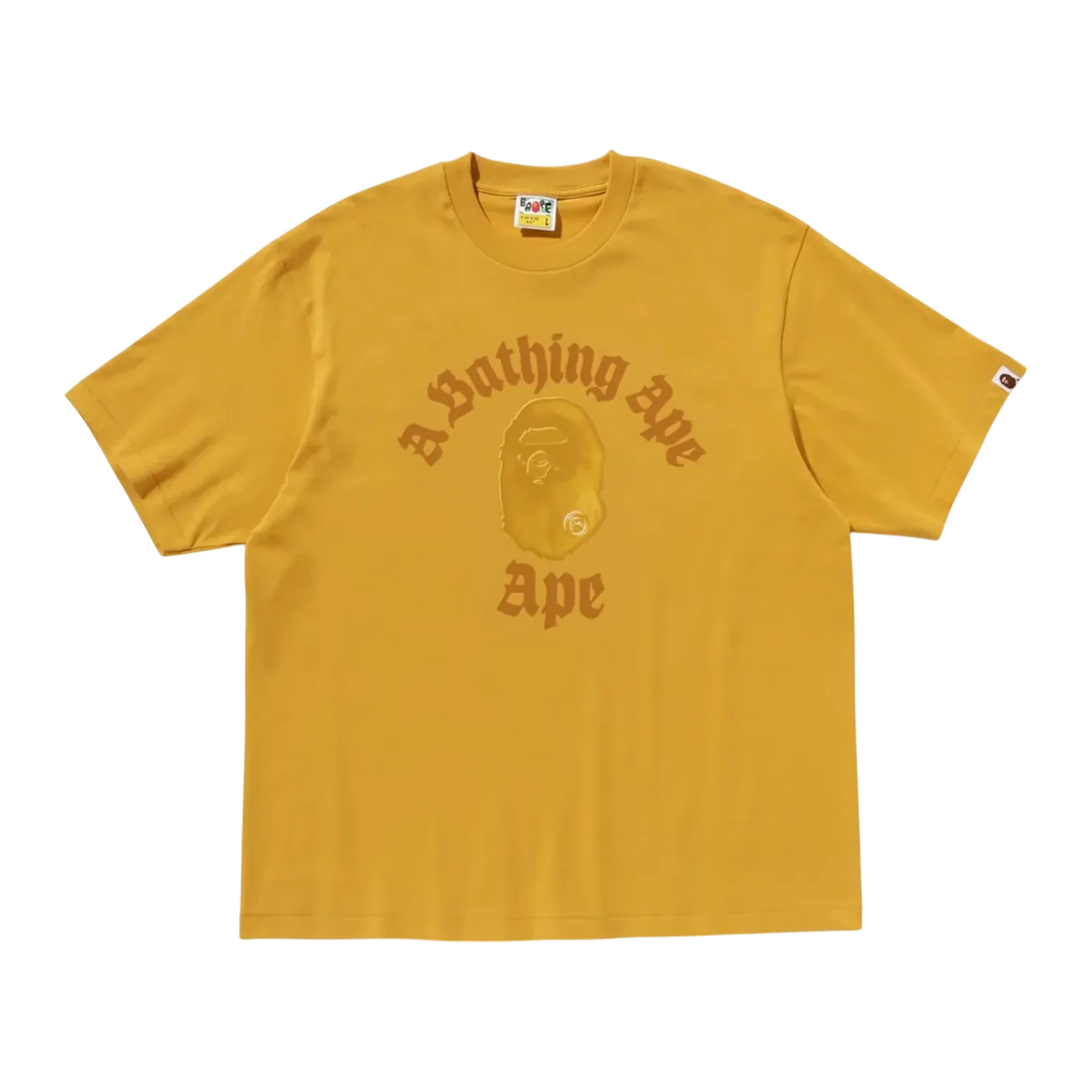 BAPE Gothic College Relaxed Fit Tee Yellow