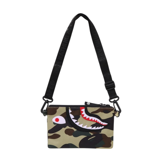 Bape 1st Camo Shark Mini Shoulder Bag Yellow