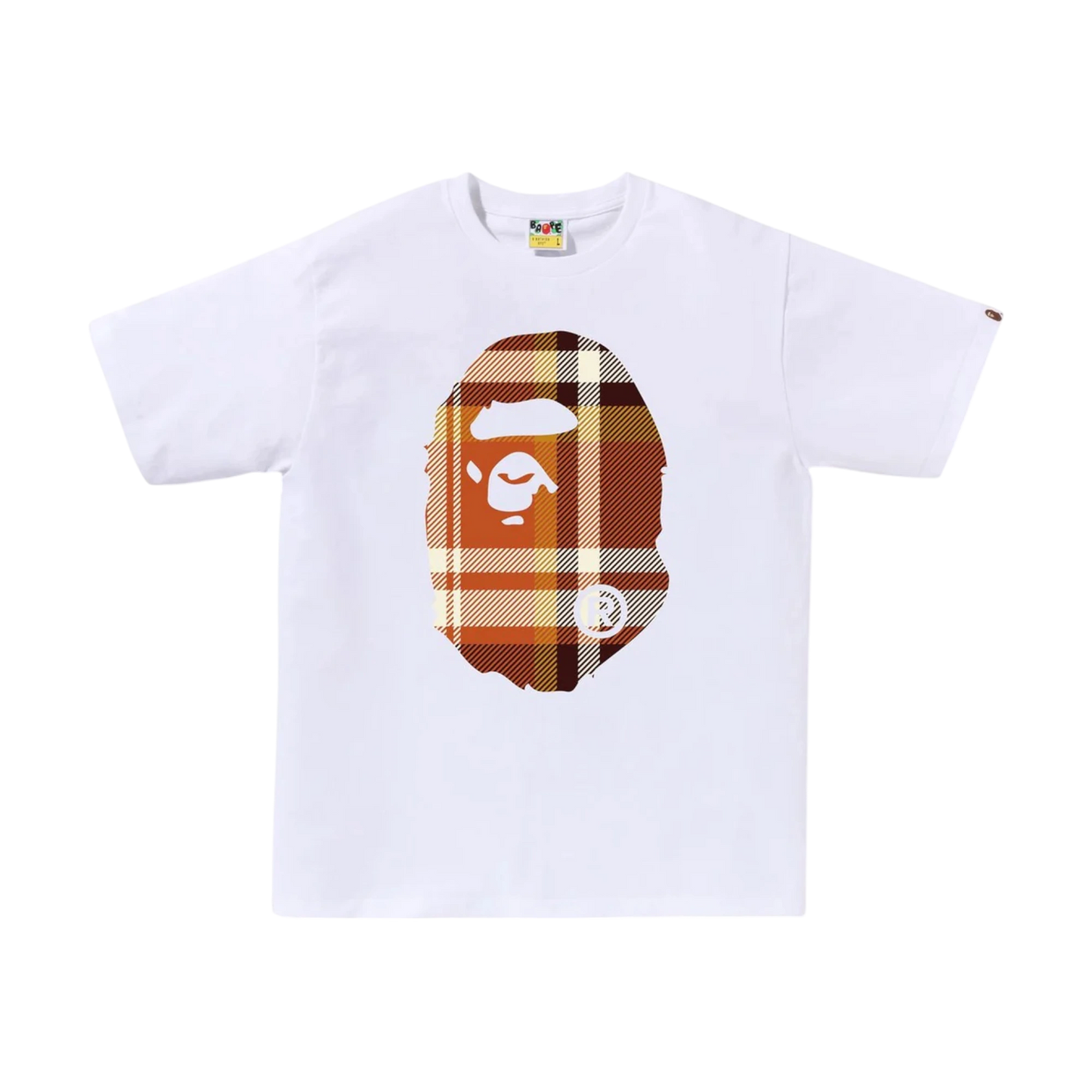 Bape Check Big Ape Head Tee