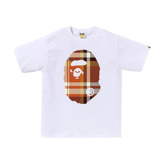 Bape Check Big Ape Head Tee