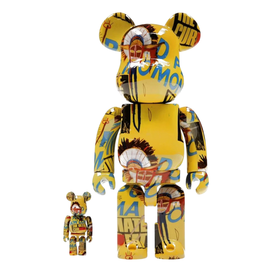 Bearbrick Andy Warhol x Jean-Michel Basquiat #3 100% & 400% Set