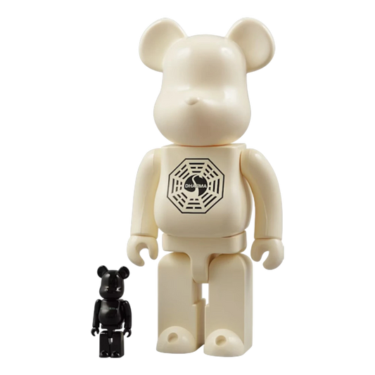 Bearbrick x Lost 100% & 400% Set White