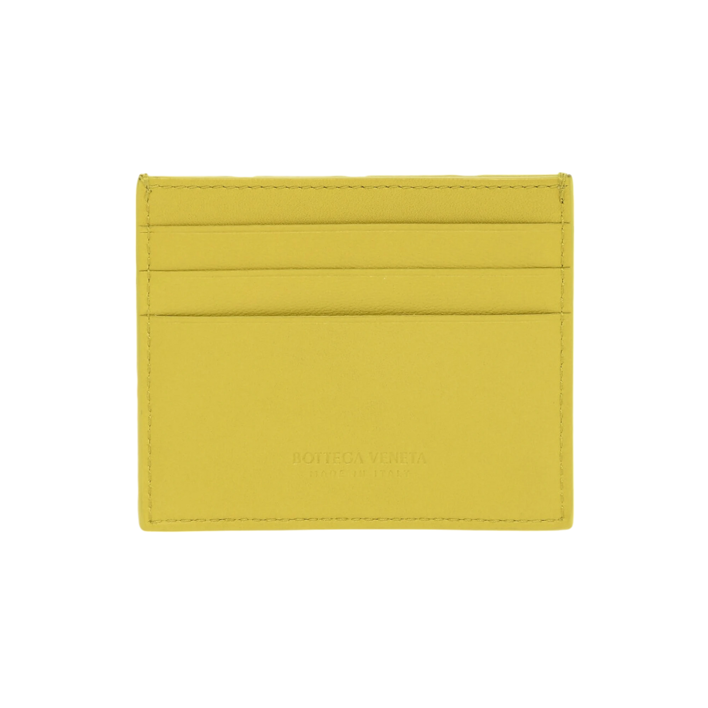 Bottega Veneta Leather and Rubber Card Holder with Intreccio Effect