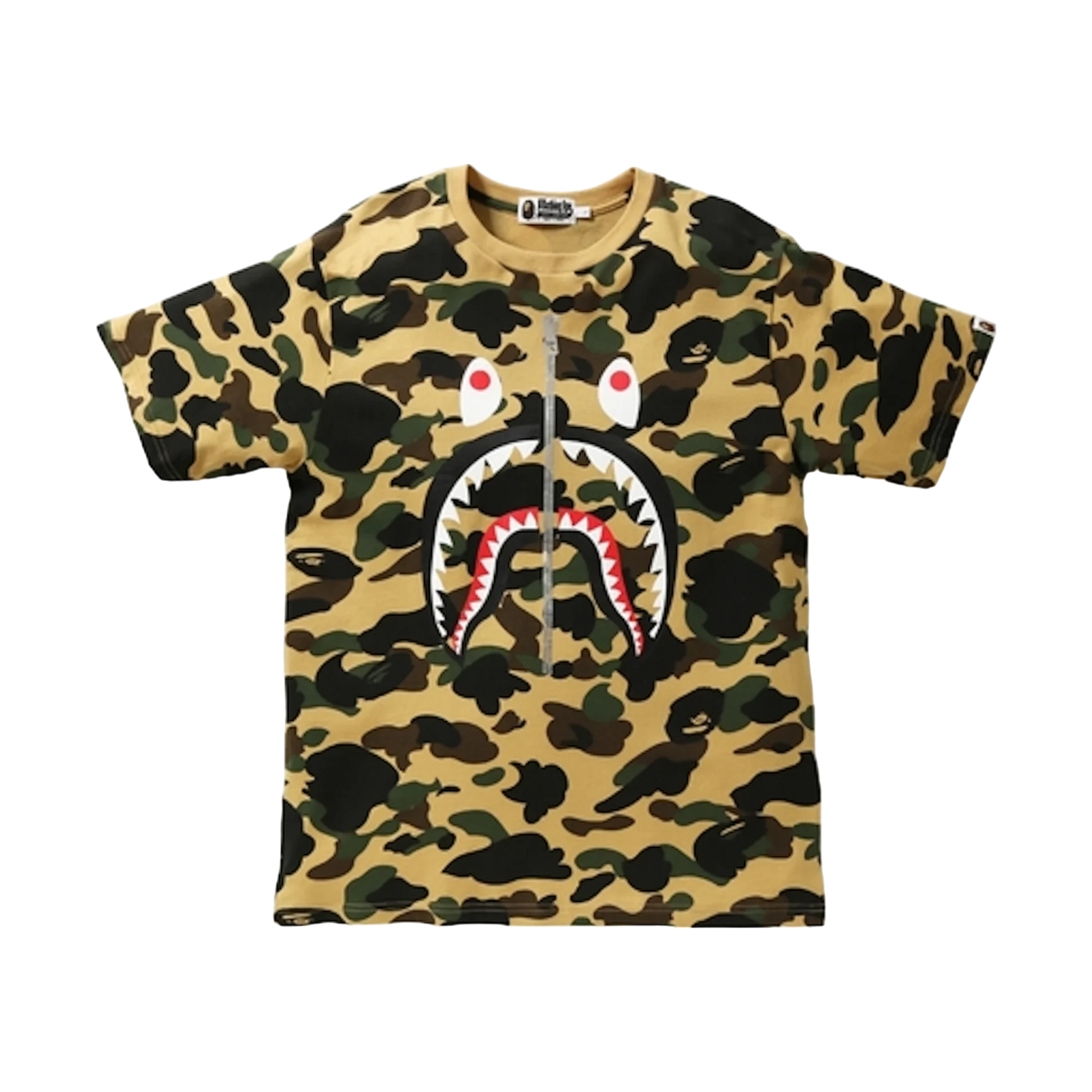 BAPE 1st Camo Shark Tee Yellow/Camo