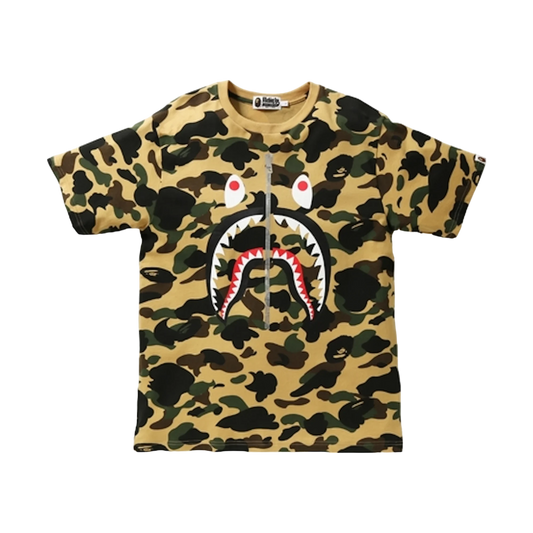 BAPE 1st Camo Shark Tee Yellow/Camo