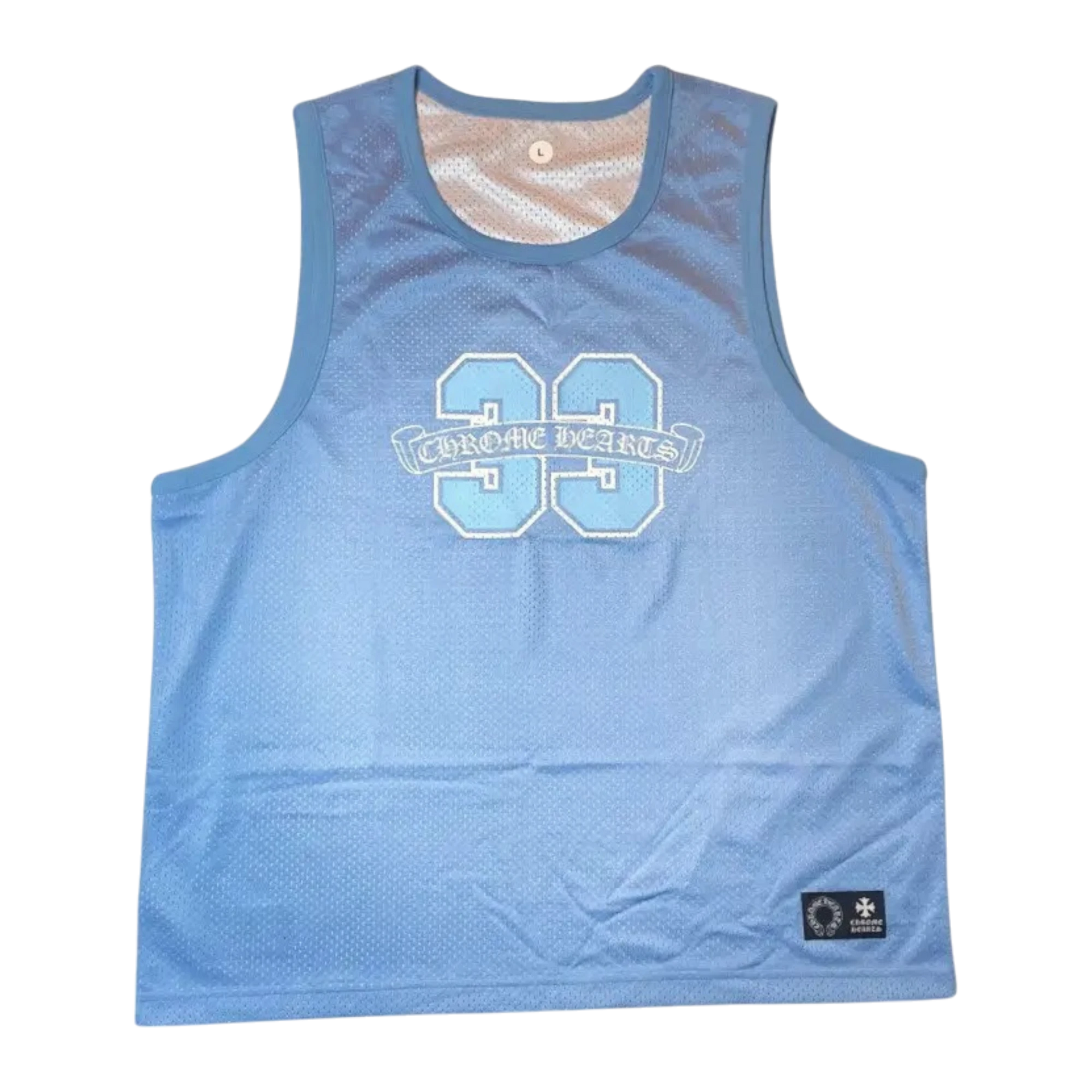 Chrome Hearts Sports Mesh Warm Up Top Blue – The Hype Room Chrome Hearts Sports Mesh Warm Up Top Blue – The Hype Room