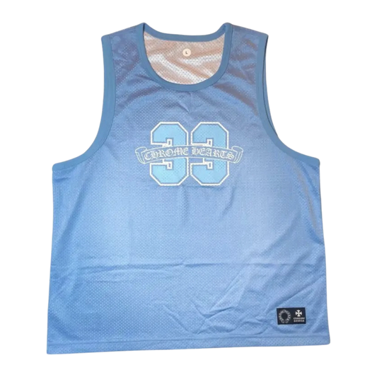 Chrome Hearts Sports Mesh Warm Up Top Blue