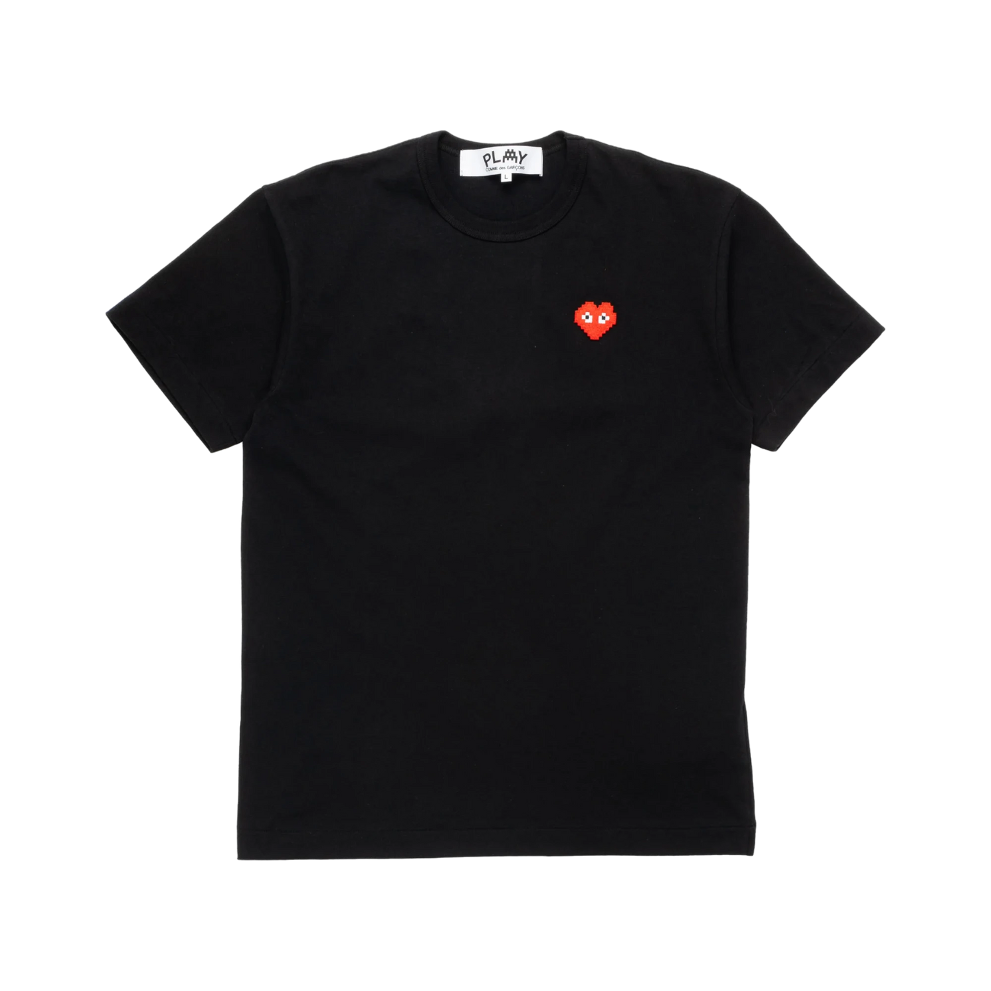 Comme Des Garcons Play Pixel Black Tee