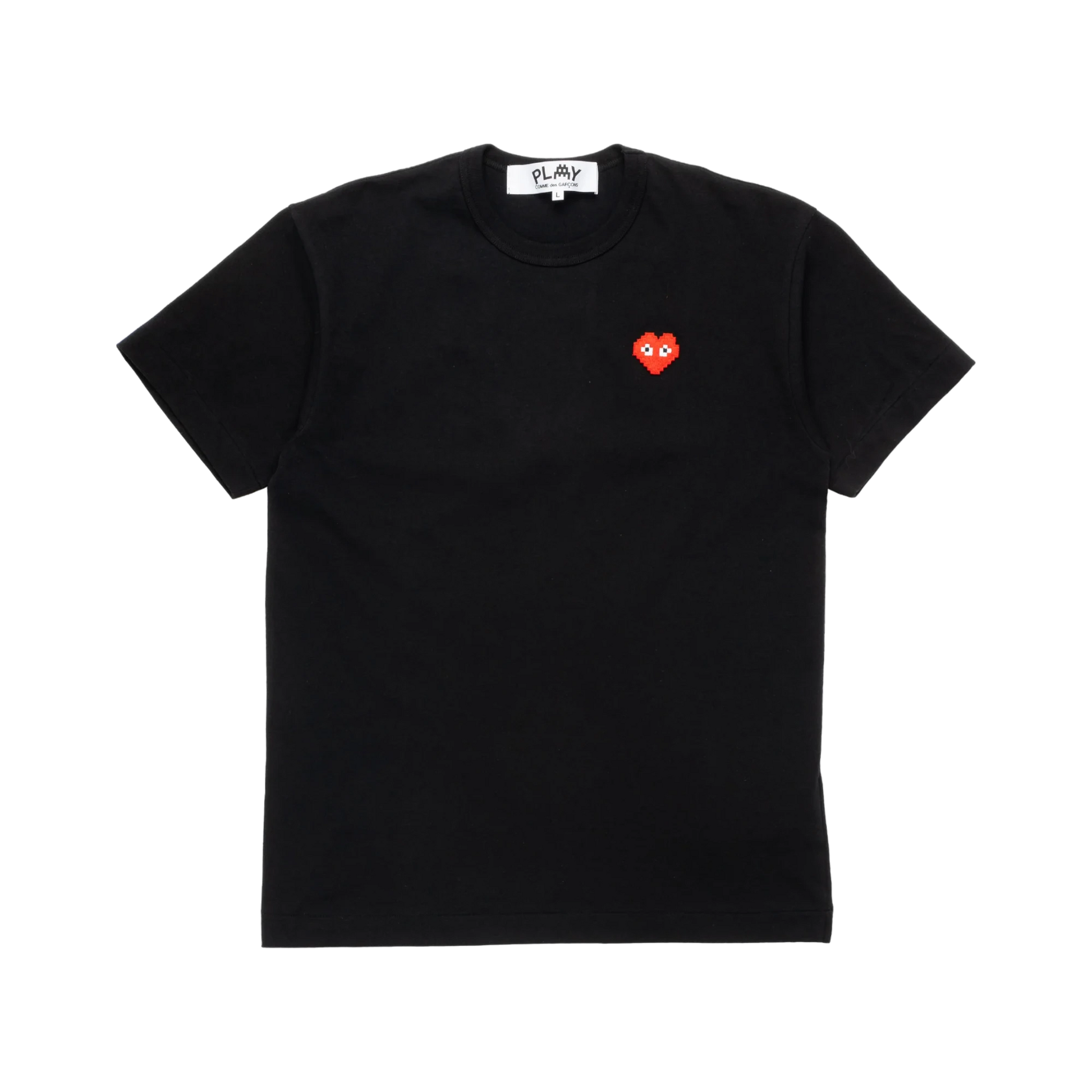 Comme Des Garcons Play Pixel Black Tee