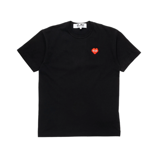 Comme Des Garcons Play Pixel Black Tee