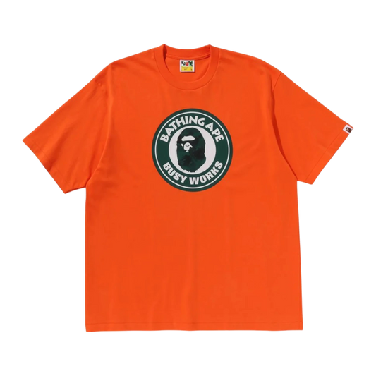 Bape Busy Works Orange Tee