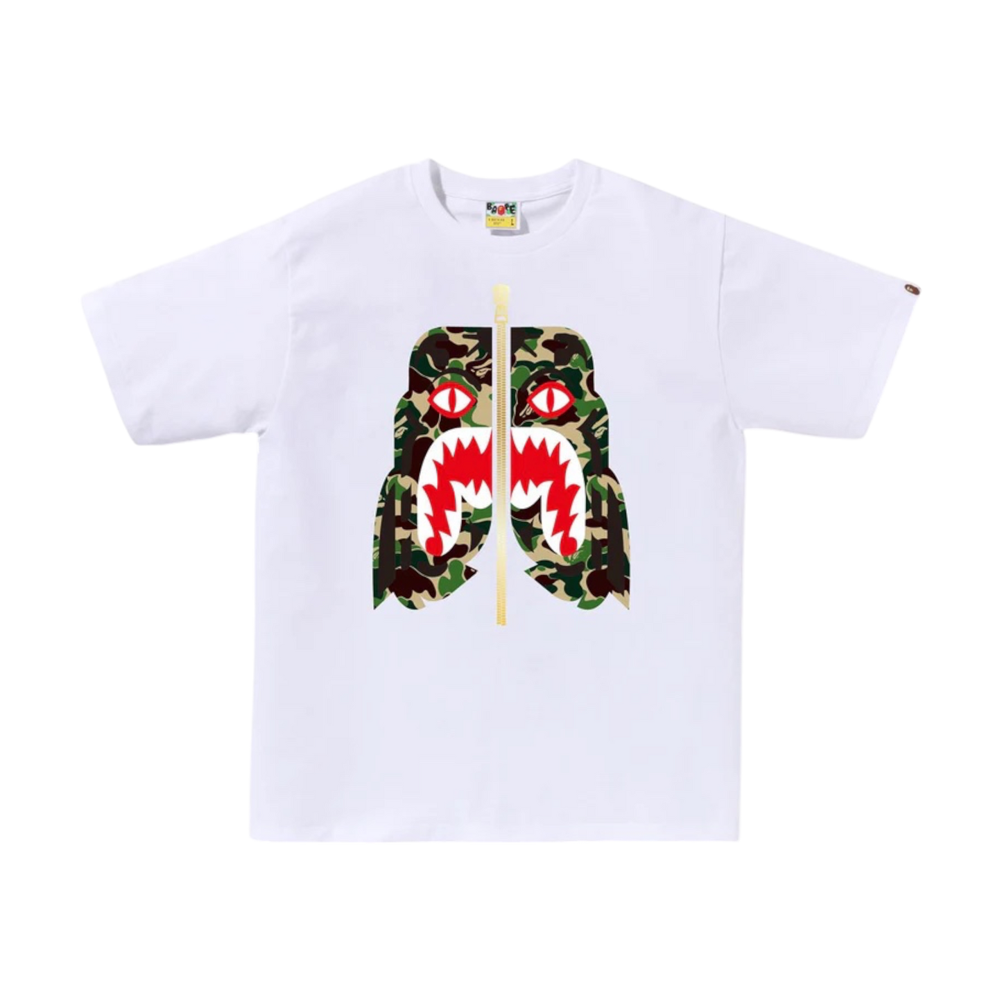 Bape ABC Camo Tiger Tee White/Green