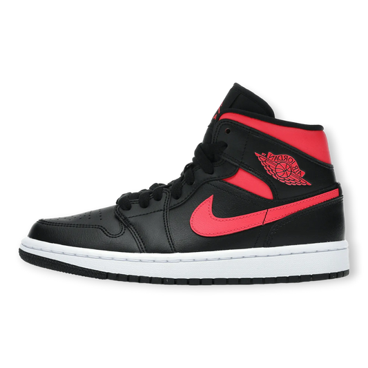 Jordan 1 Mid Black Siren Red (W)