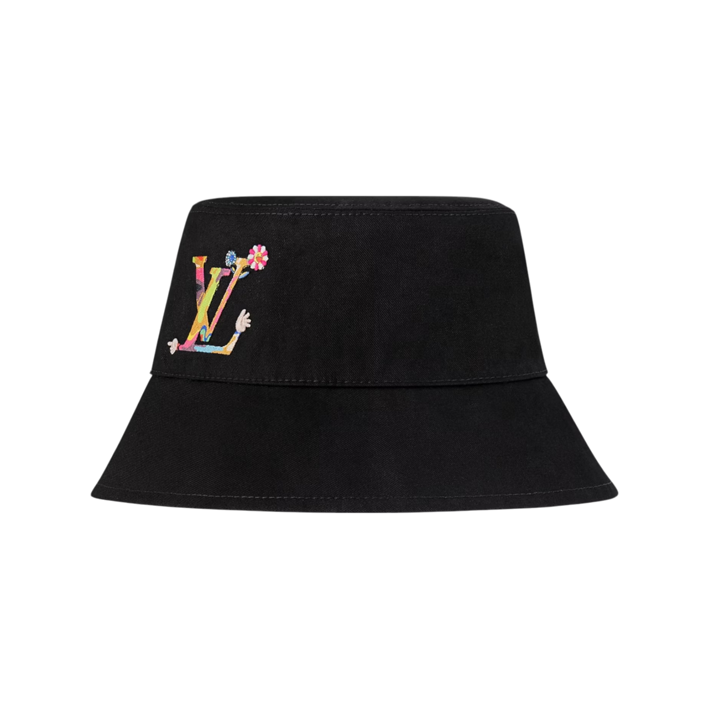 Louis Vuitton x Takashi Murakami Reversible Superflat Bucket Hat Black