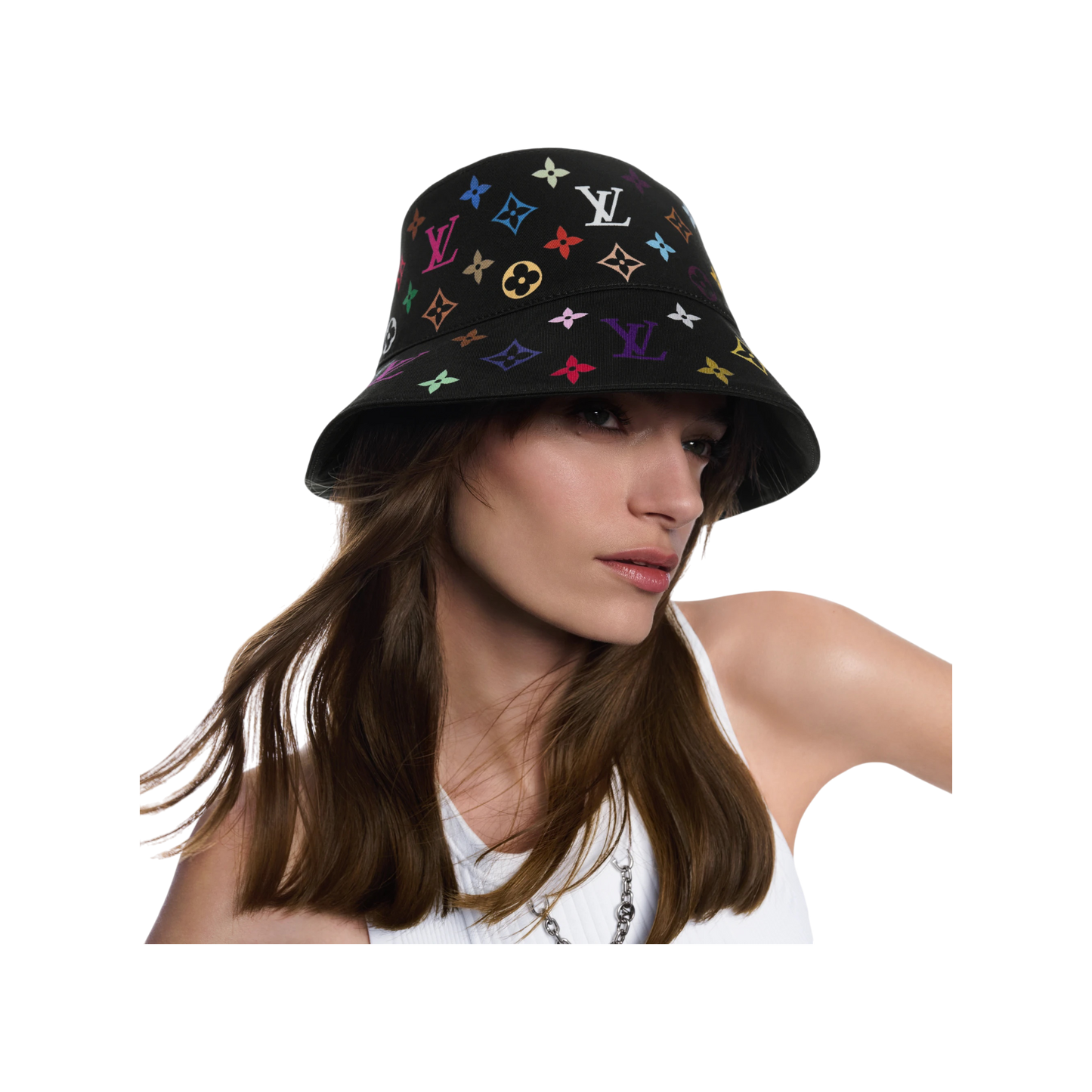 Louis Vuitton x Takashi Murakami Reversible Superflat Bucket Hat Black