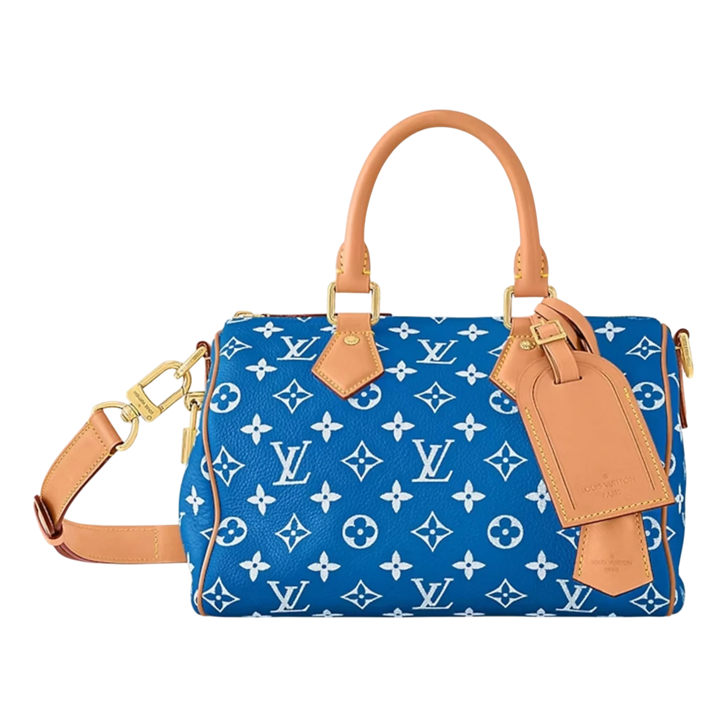 Louis Vuitton Speedy P9 Bandoulière 25 Monogram Leather Blue