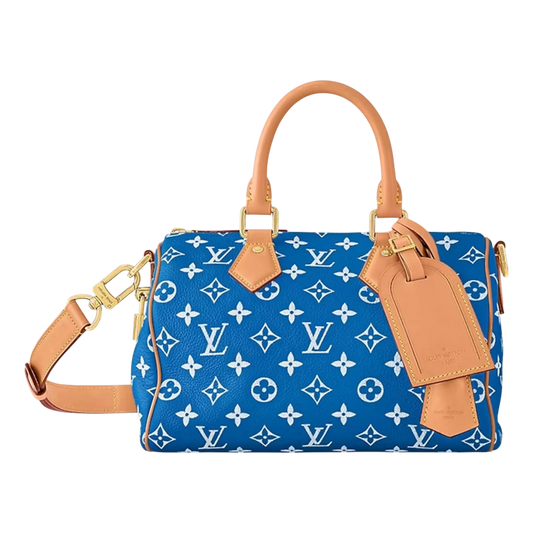 Louis Vuitton Speedy P9 Bandoulière 25 Monogram Leather Blue