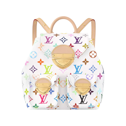 Louis Vuitton x Takashi Murakami Venice Backpack White Multicolored