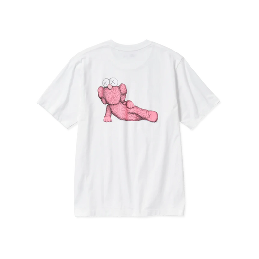 KAWS x Uniqlo UT White/Pink Tee