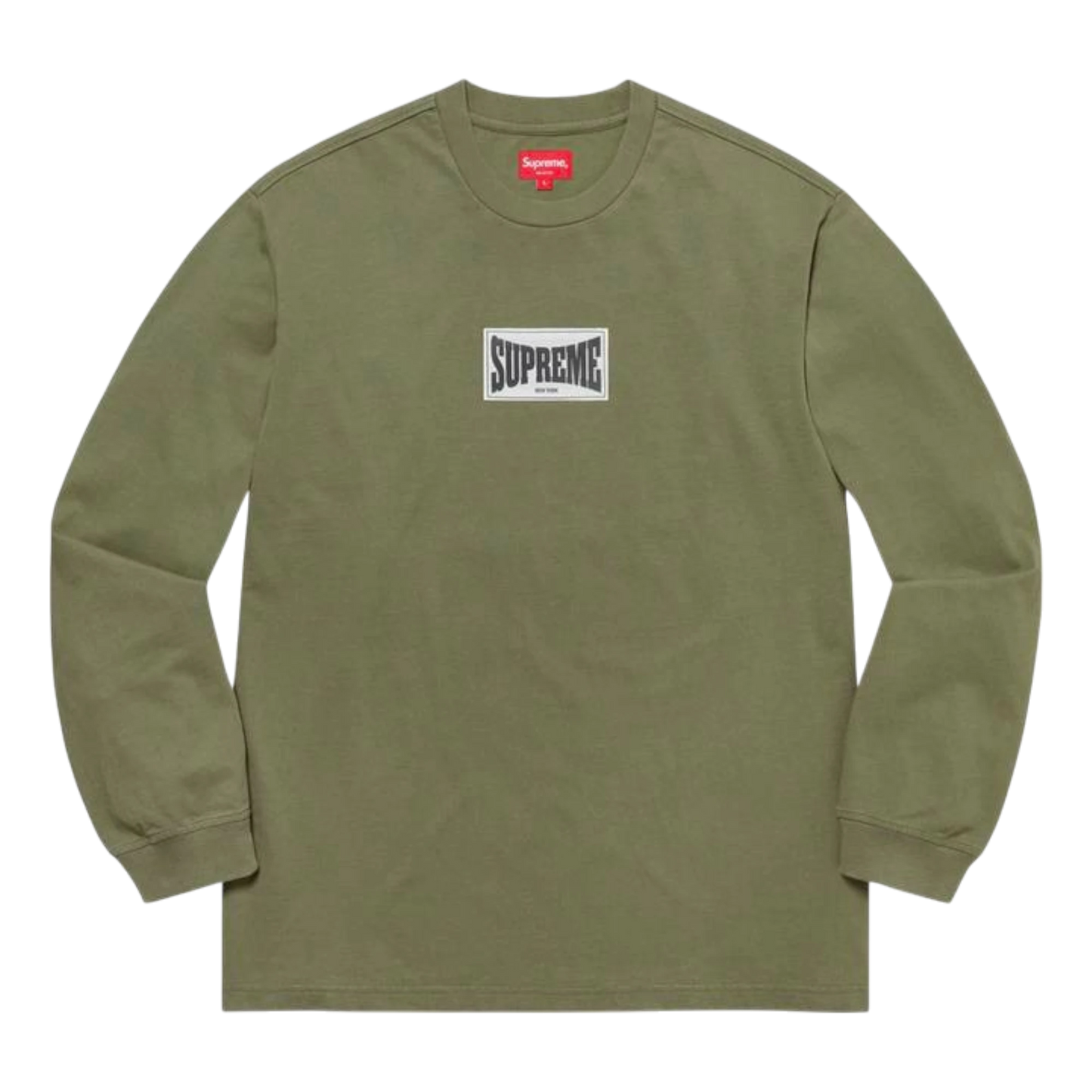 Supreme Woven Label L/S Top Olive