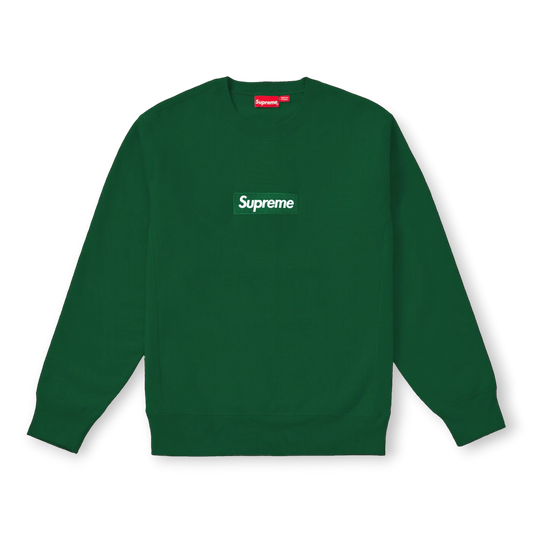 Supreme Box Logo Crewneck Pine Green