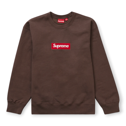 Supreme Box logo Crewneck Brown 2022