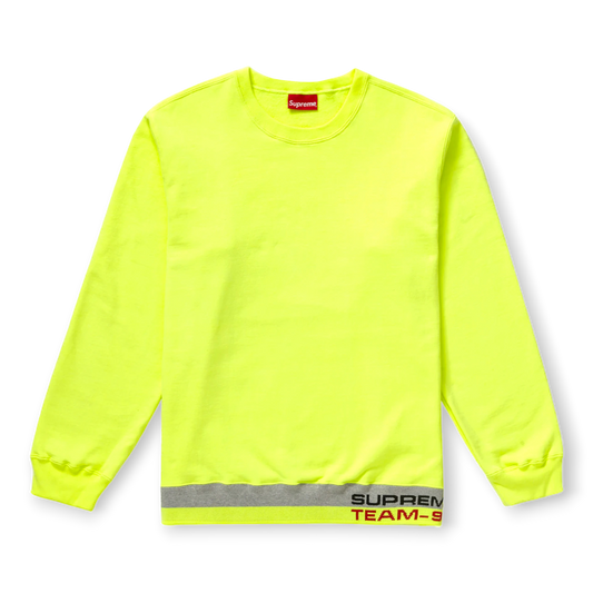 Supreme Crewneck Reflective Yellow