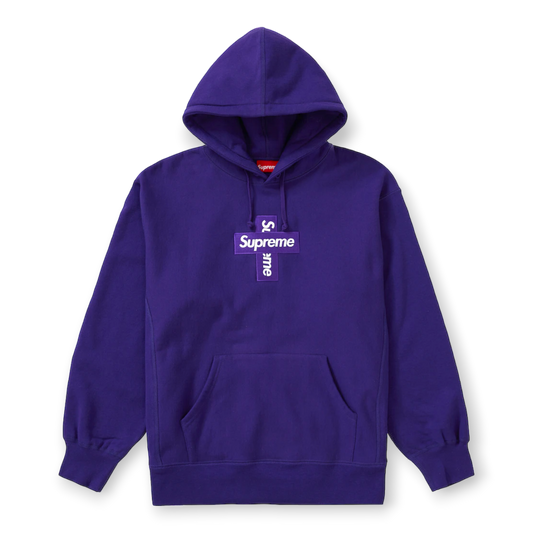 Supreme CrossLogo Purple Hoodie