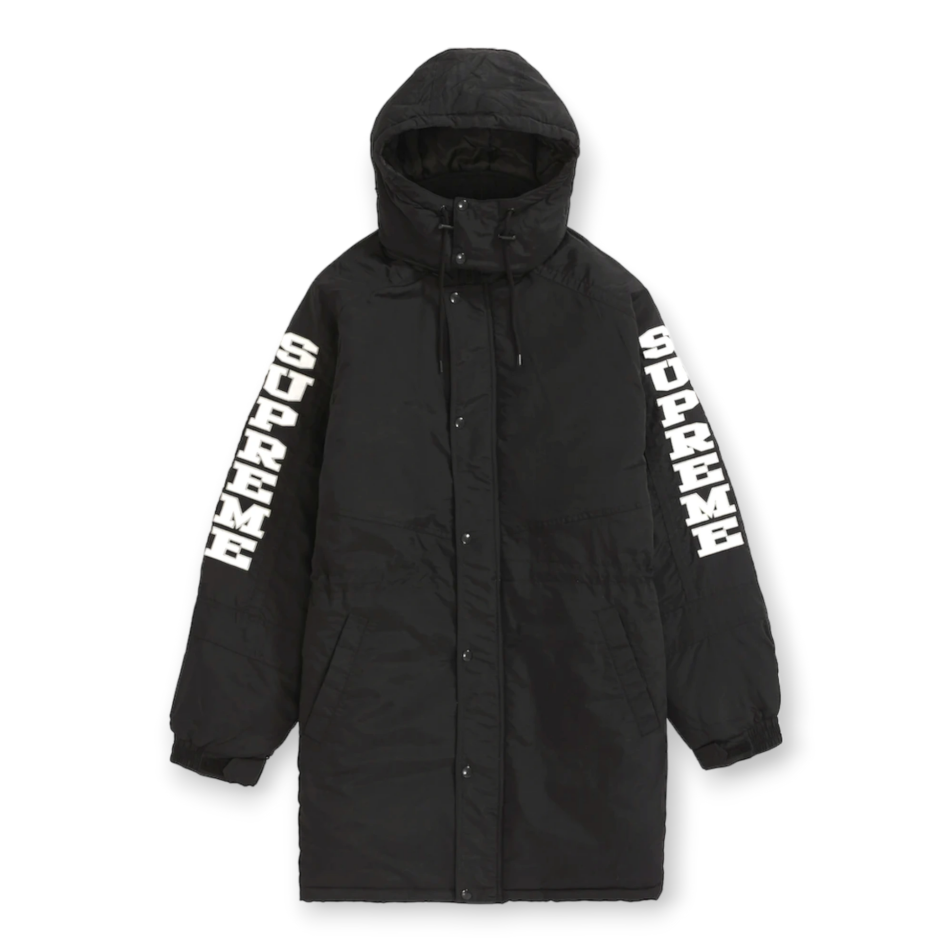 Supreme Sleeve Logo Sideline Parka Black