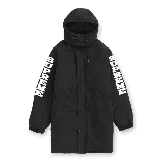 Supreme Sleeve Logo Sideline Parka Black