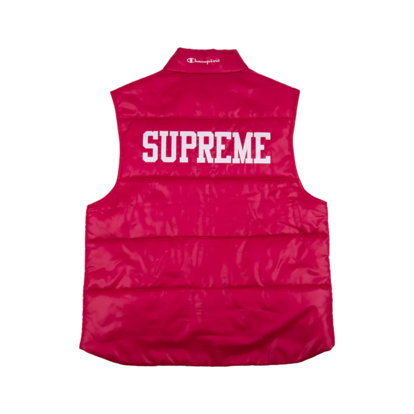 Supreme x Champion Puffy Vest Red