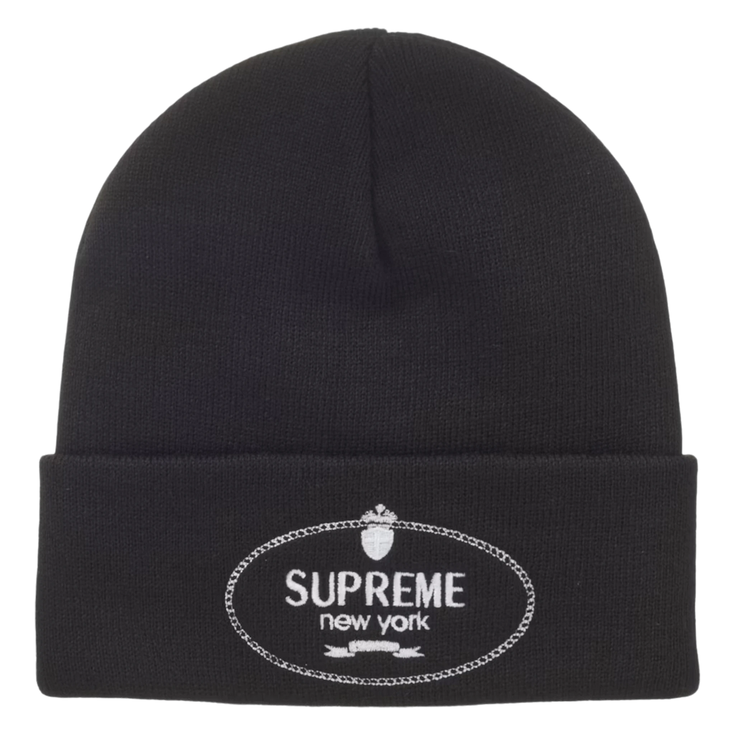 Supreme Crest Beanie Black