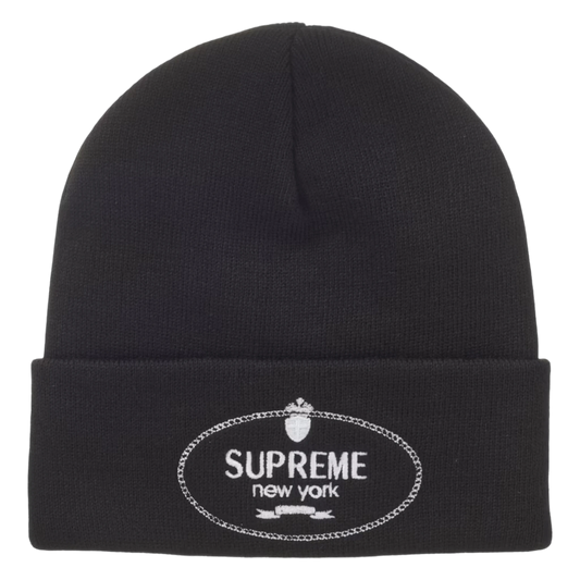 Supreme Crest Beanie Black